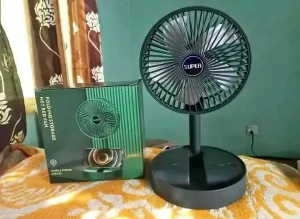 🔥গরমের সেরা সমাধান: পোর্টেবল রিচার্জেবল ফোল্ডিং ফ্যান! 🔥 - Image 2